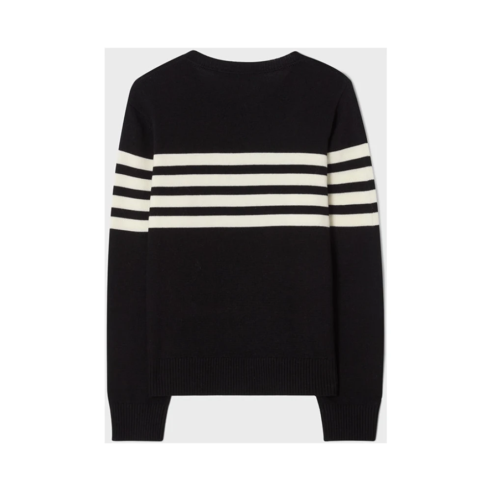 Busnel Alexandra Gestreepte Trui Black Dames