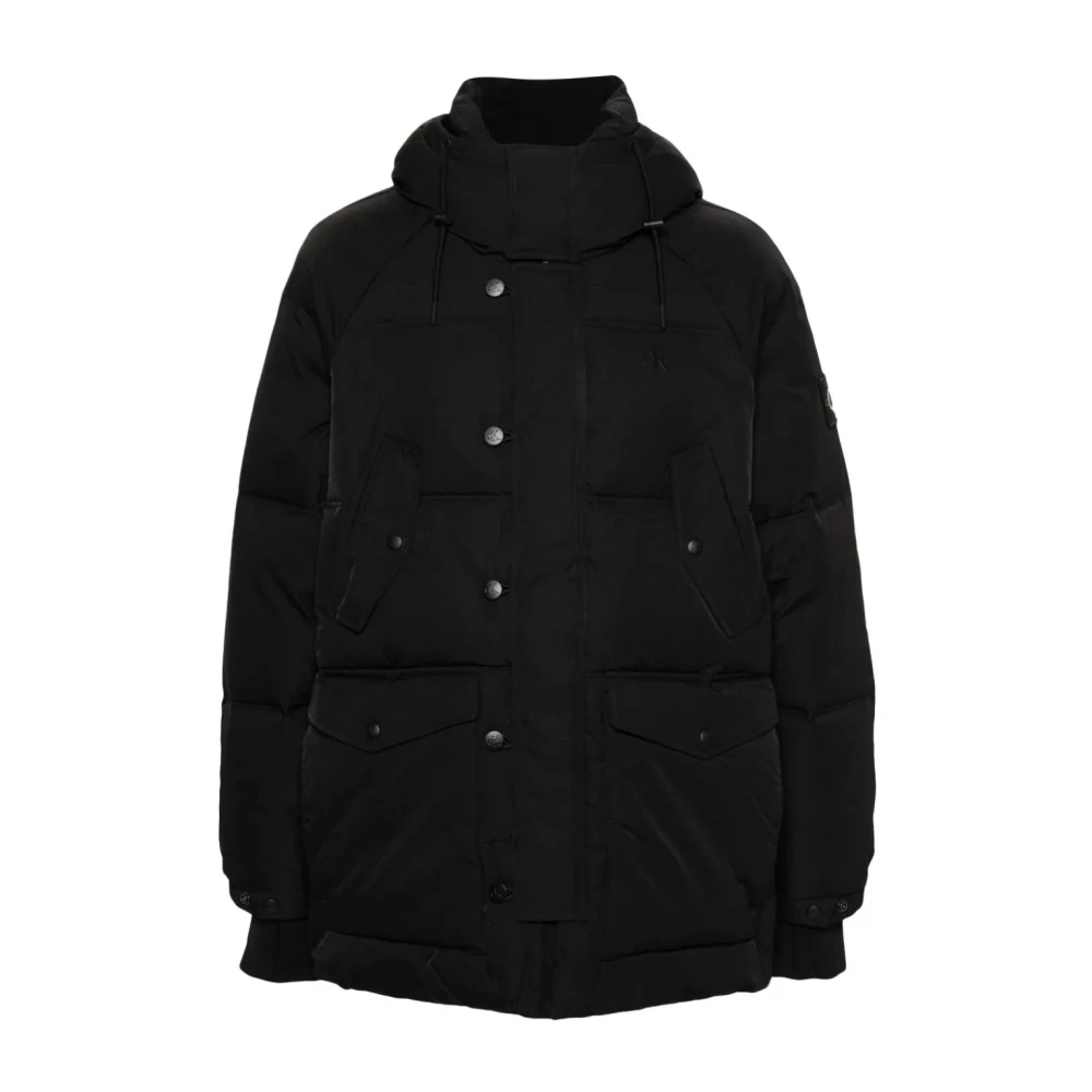 Calvin Klein Jeans Men's Black Puffer Parka Jacket