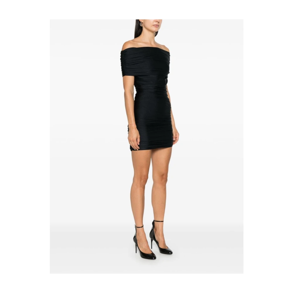 Coperni Zwarte Geplooide Minijurk Black Dames