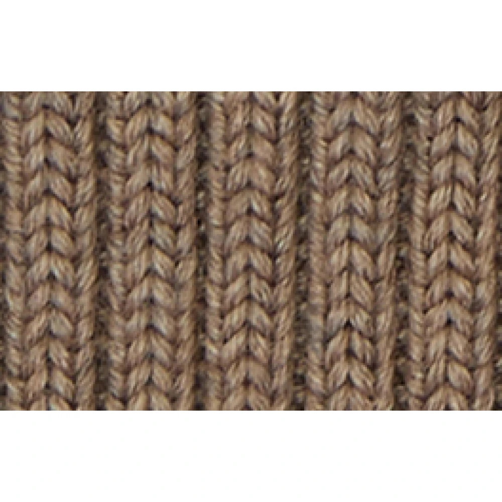 Gallo Gebreide muts van wol zijde kasjmier Beige Unisex