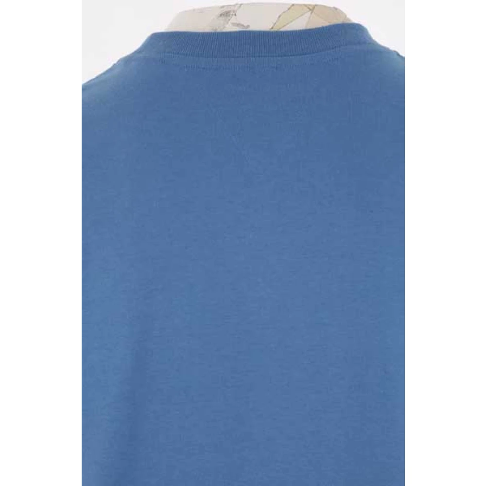 Bottega Veneta Blauwe Oversize Katoenen T-shirt met Ronde Hals Blue Heren