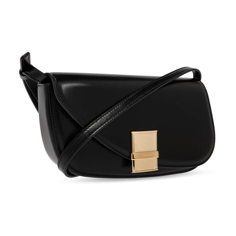 Salvatore Ferragamo Schoudertas Fimma XS Black Dames