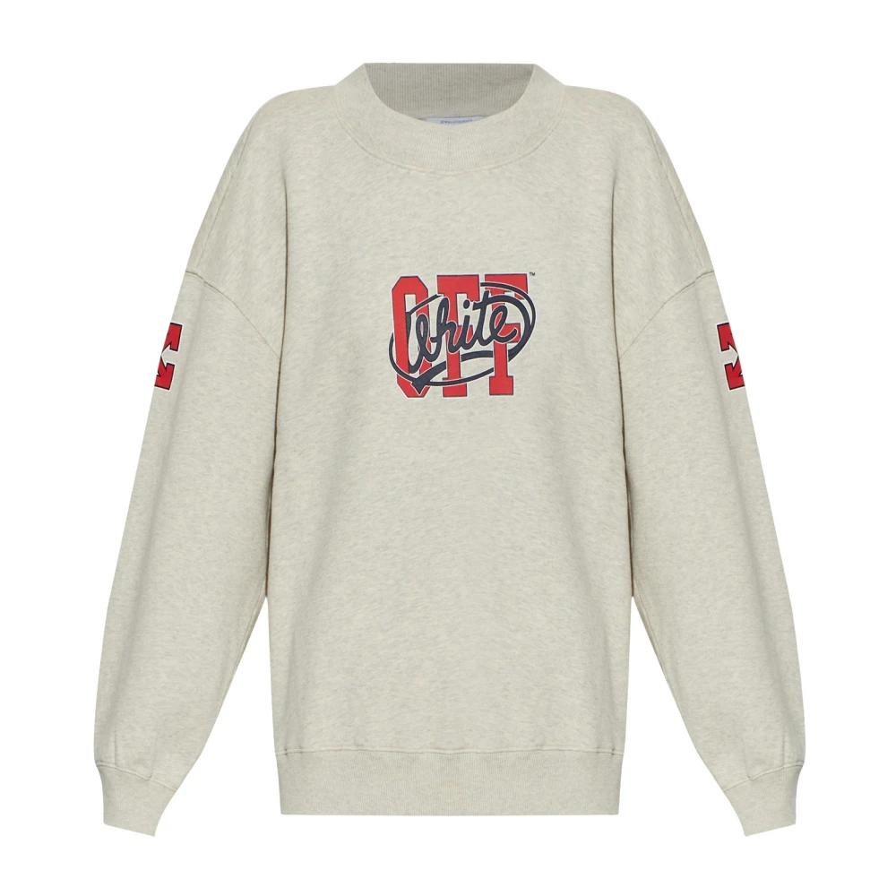 Off-White Gray Cotton Sweatshirt - S - Image 2