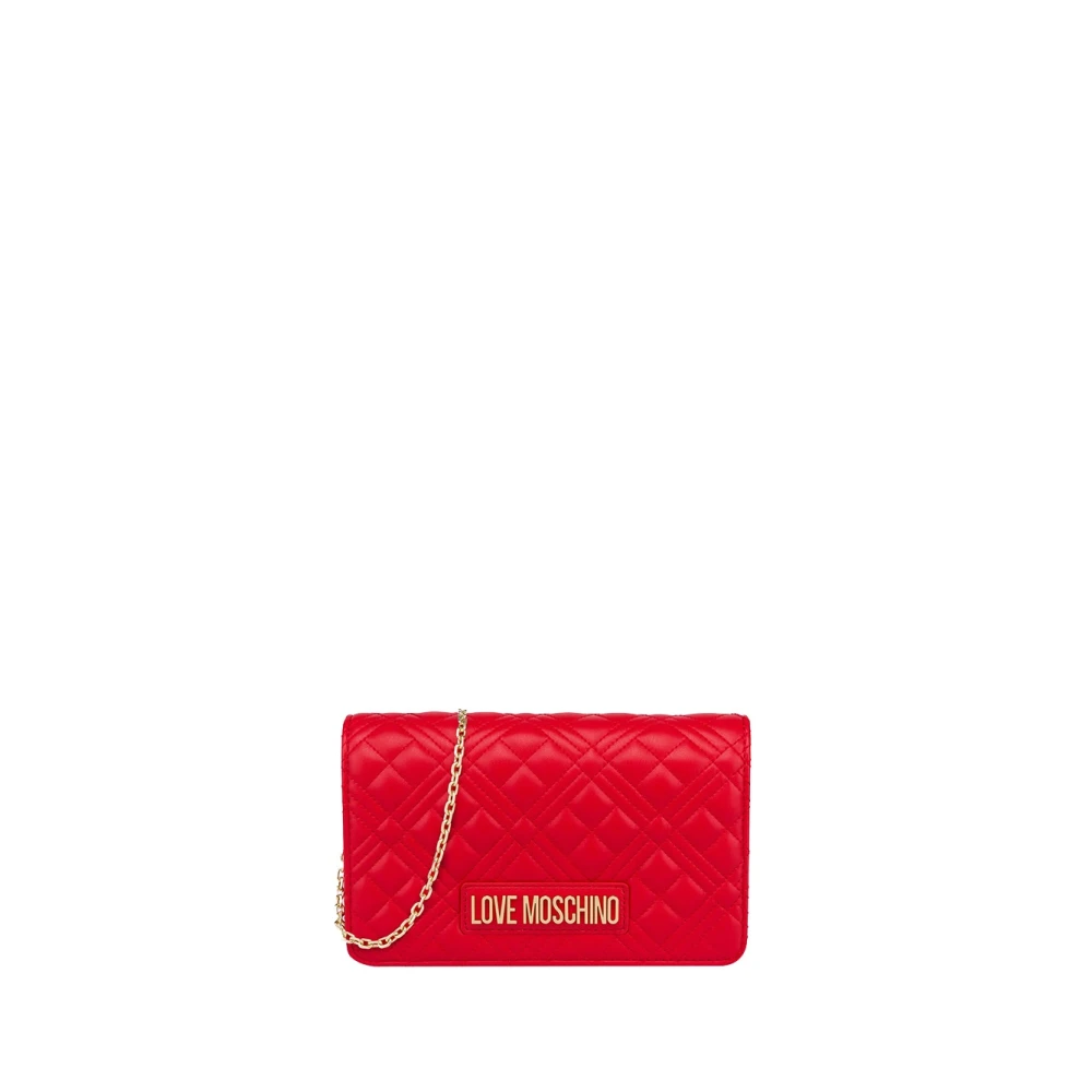 Moschino Rode Schoudertas met Logoprint Red Dames