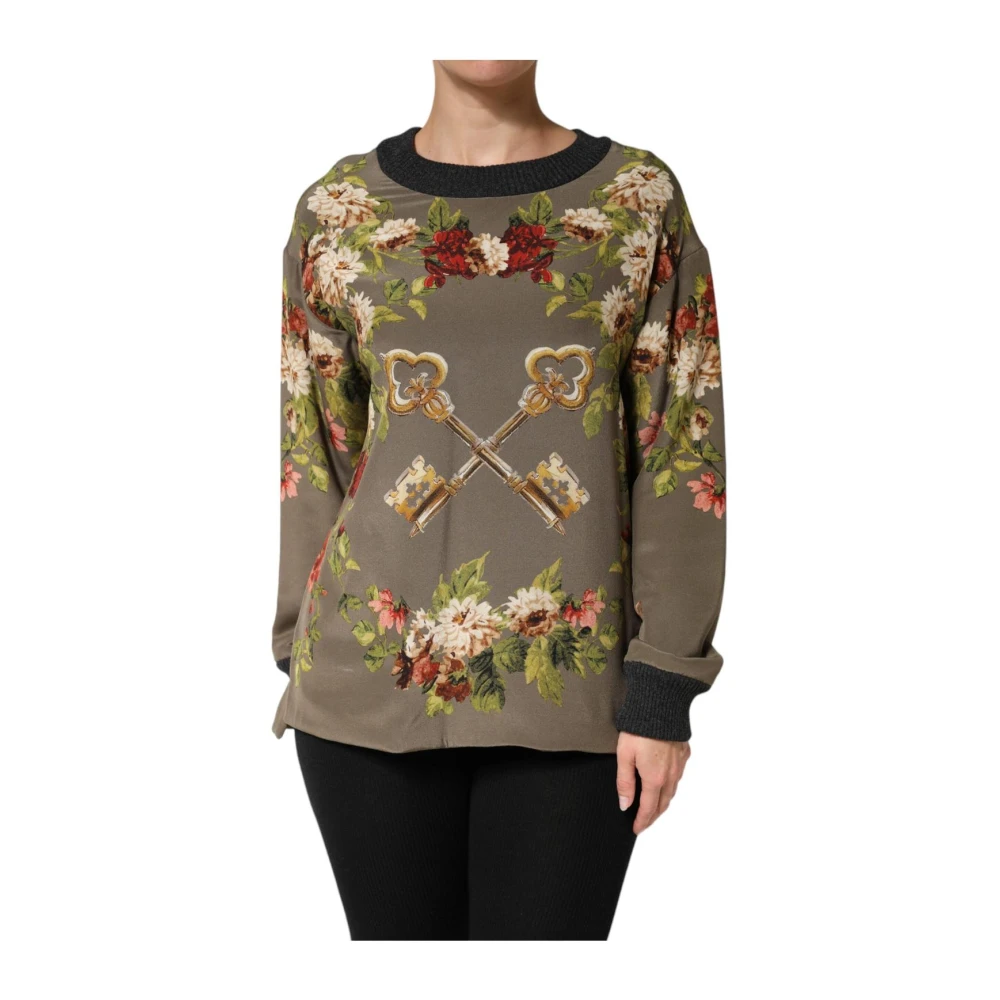 Dolce & Gabbana Women's Floral Key Sweatshirt