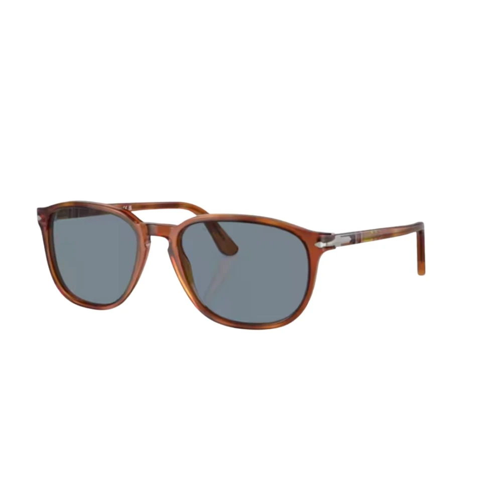Persol Men's Brown/Blue Po3019s 96/56 Man Sunglasses Acetate Squared Normal - Image 4
