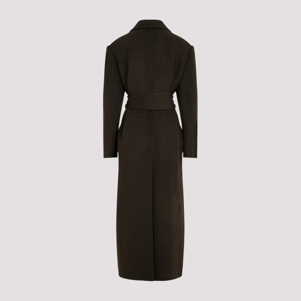 Khaite Bruine Wollen Jas Elegant Stijlvol Brown Dames