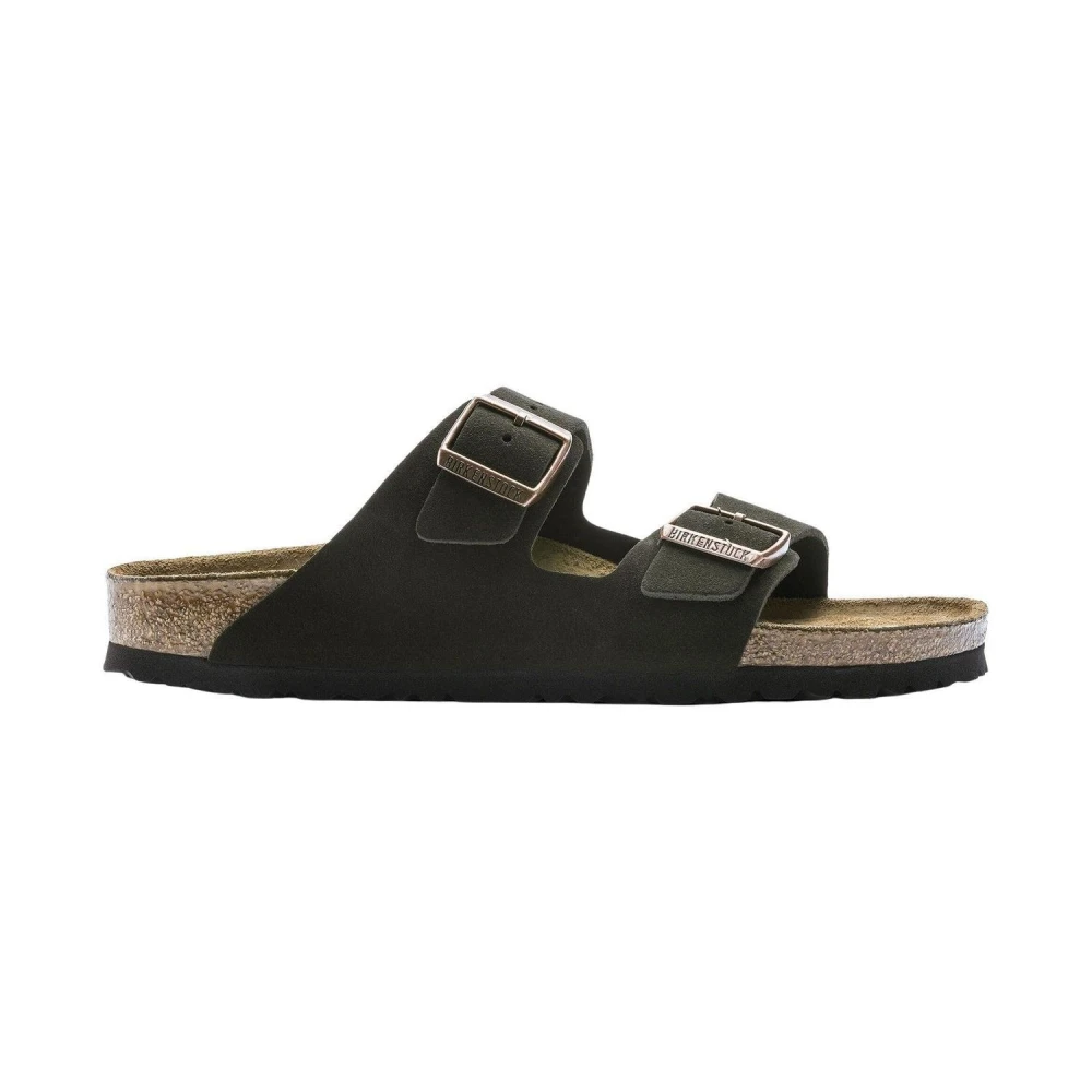 Birkenstock Women's Brown Sliders, 8 Uk, Arizona Soft Footbed Sandals Regular