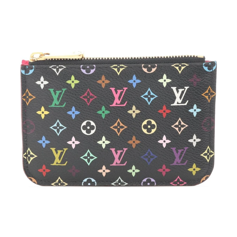 Louis Vuitton Vintage Women's Black Pre-Owned Monogram Canvas Coin Purse