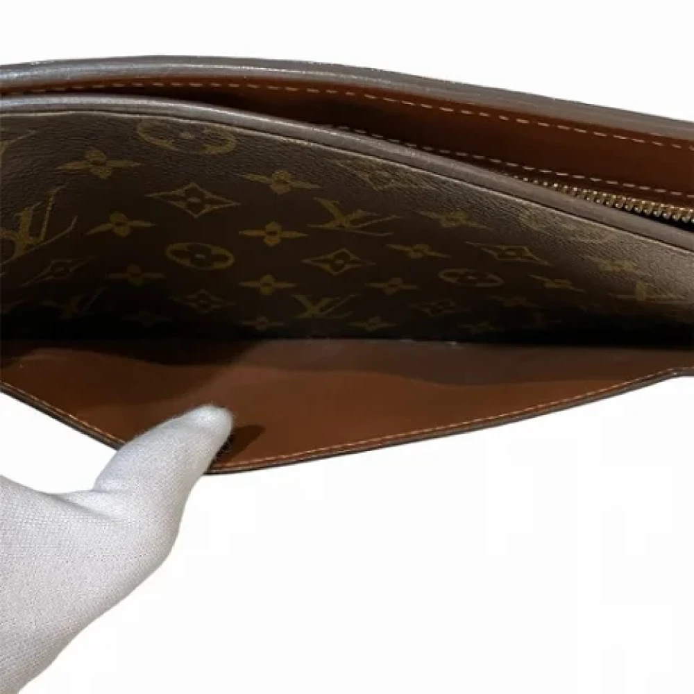 Louis Vuitton Vintage Pre-owned Canvas clutches Brown Heren