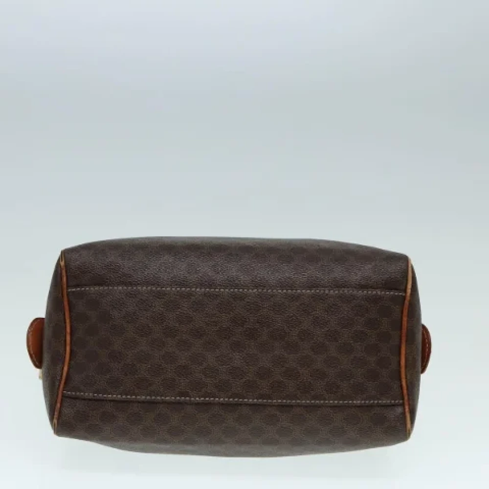 Celine Vintage Pre-owned Canvas handbags Brown Dames