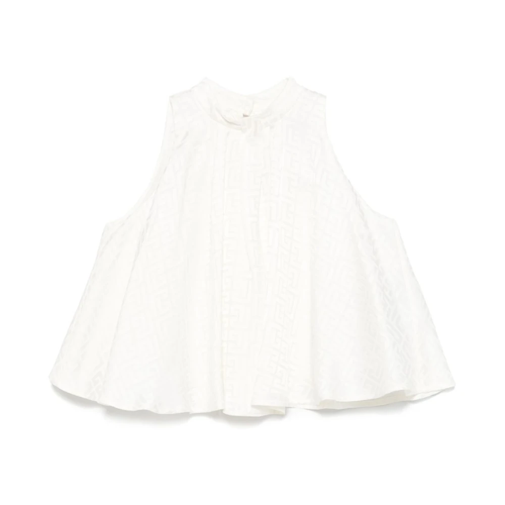 Balmain Girls Beige Ivory Shirt For Elegant Style - Kids Shirts - 13 Y - Kids