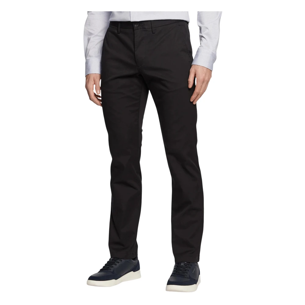 Tommy Hilfiger Men's Black Chinos, W36 L32, 1985 Denton Pima Straight Chinos