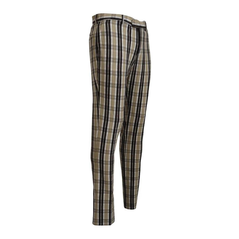 Bencivenga Multicolor Geruite Katoenen Broek Multicolor Heren