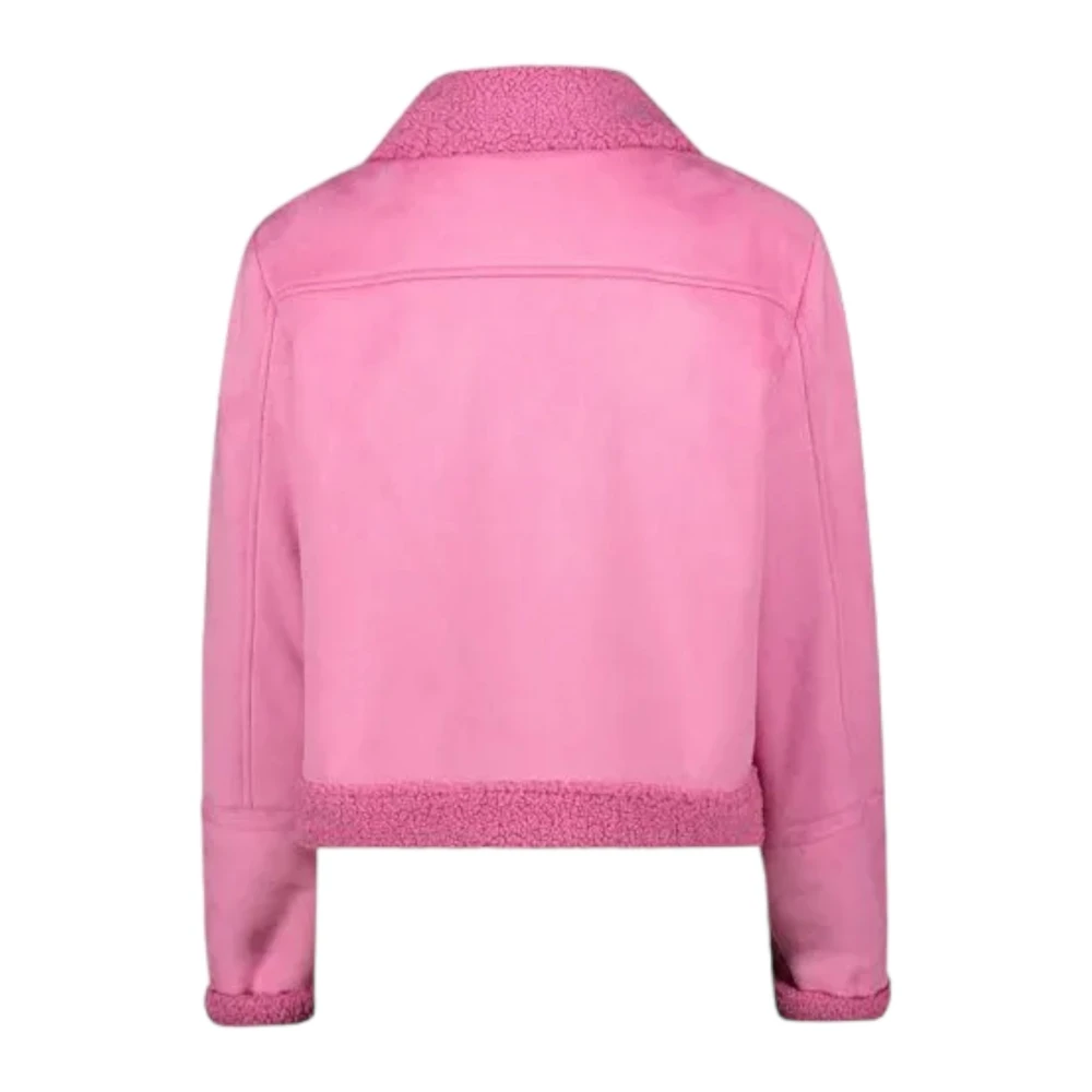 Gaudi Faux Leather Jacket Pink Dames