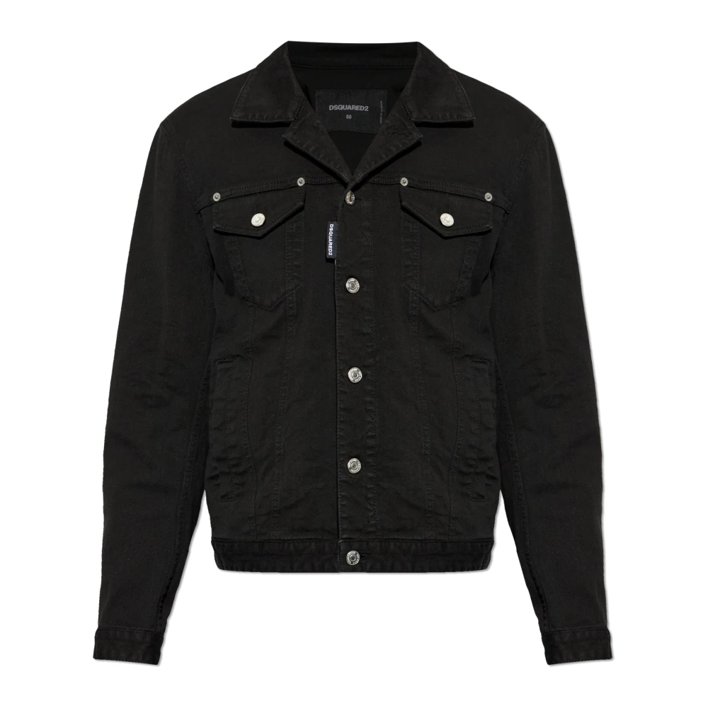 Dsquared2 Black Denim Jacket - Male - Denim Jackets - M - Jackets