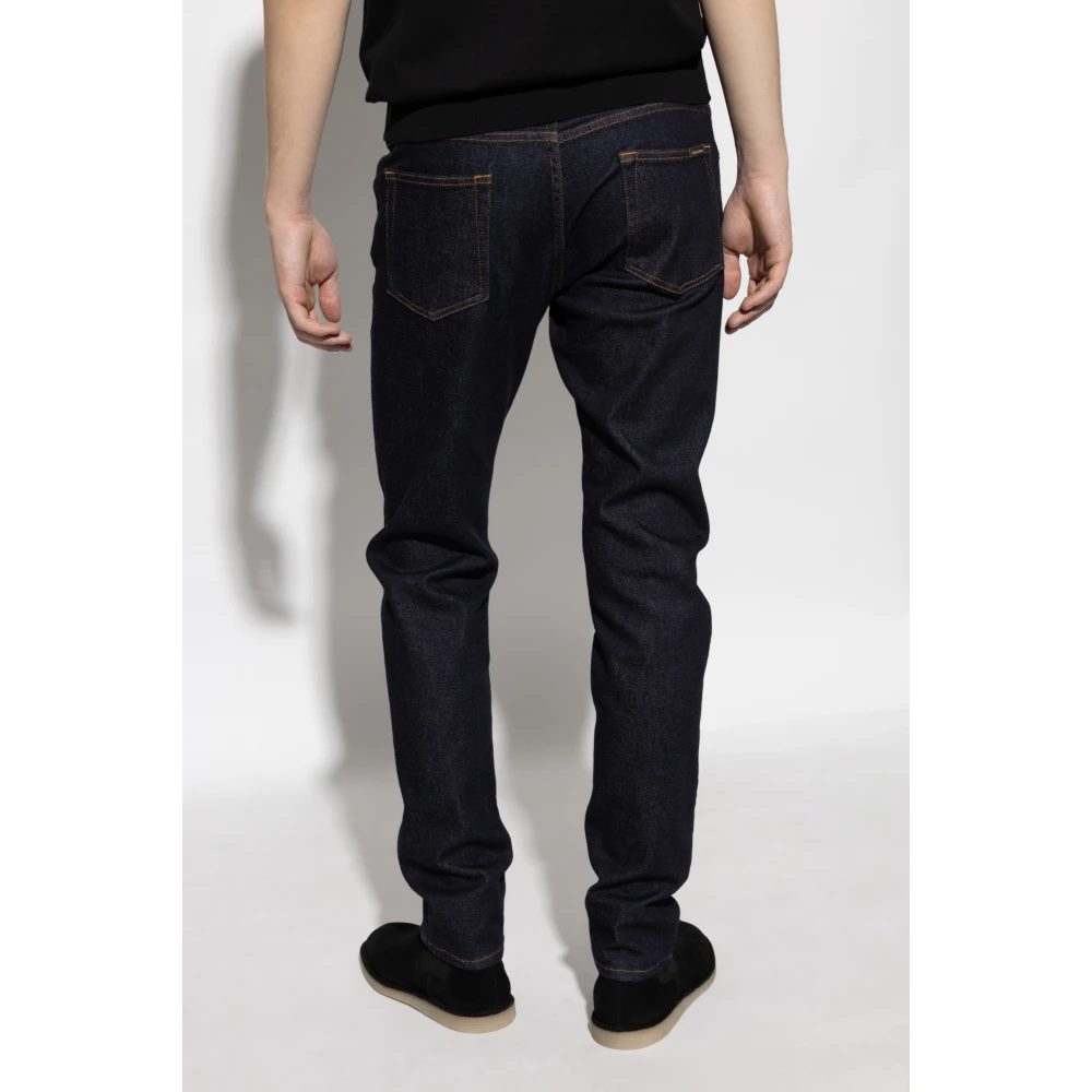 Dolce & Gabbana Jeans met logo Blue Heren