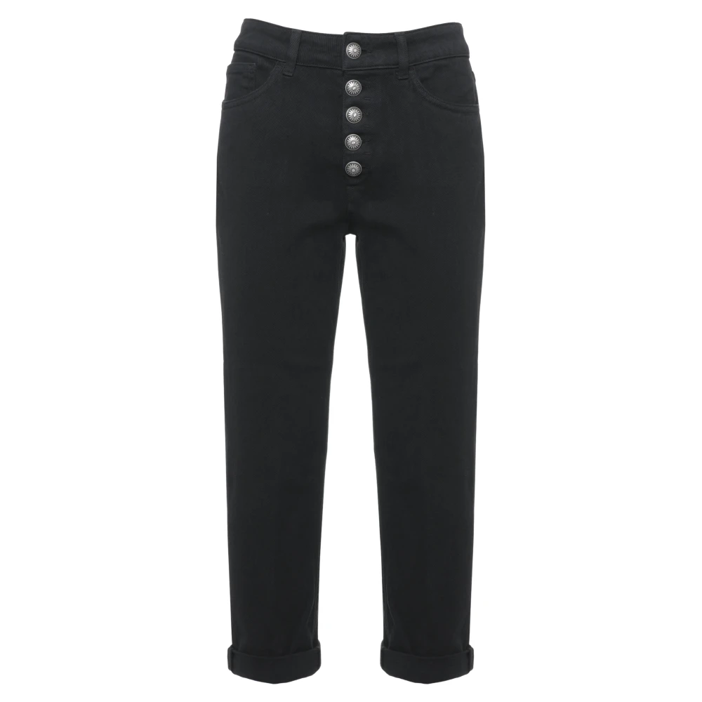 Dondup Donna Nero - Jeans Cropped Koons - Jeans - W27