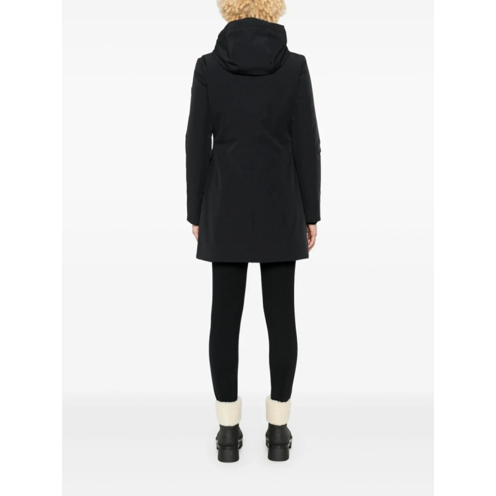 Peuterey Zwarte Gevoerde Isolatiejas Black Dames