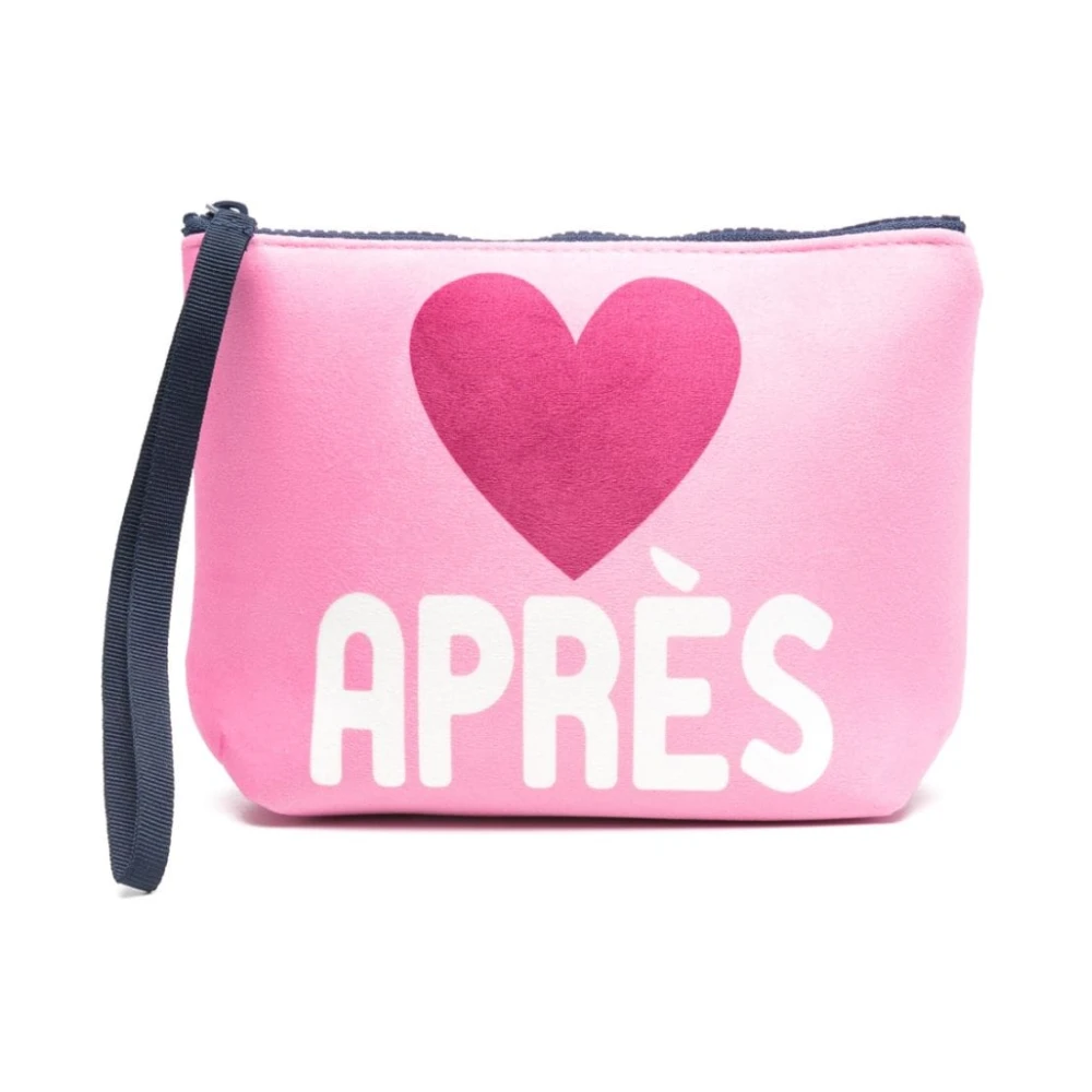 MC2 Saint Barth Neopreen Pouch met Print en Rits Pink Dames