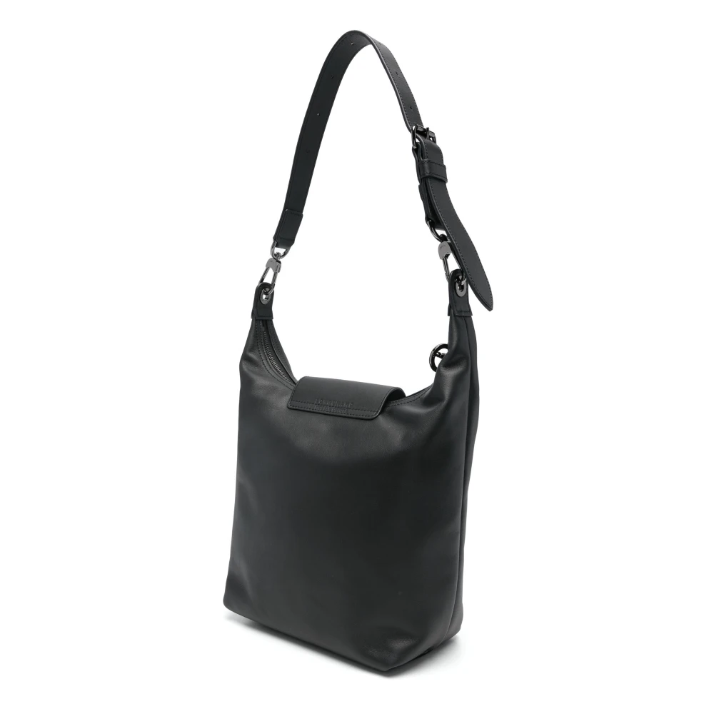Longchamp Xtra Opvouwbare Tas in Zwart Black Dames