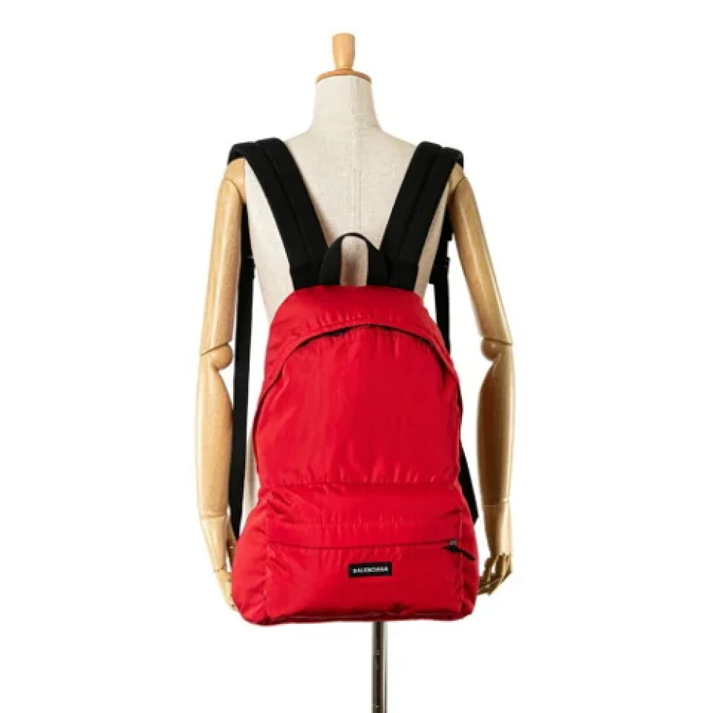 Balenciaga Vintage Pre-owned Canvas shoulder-bags Red Heren