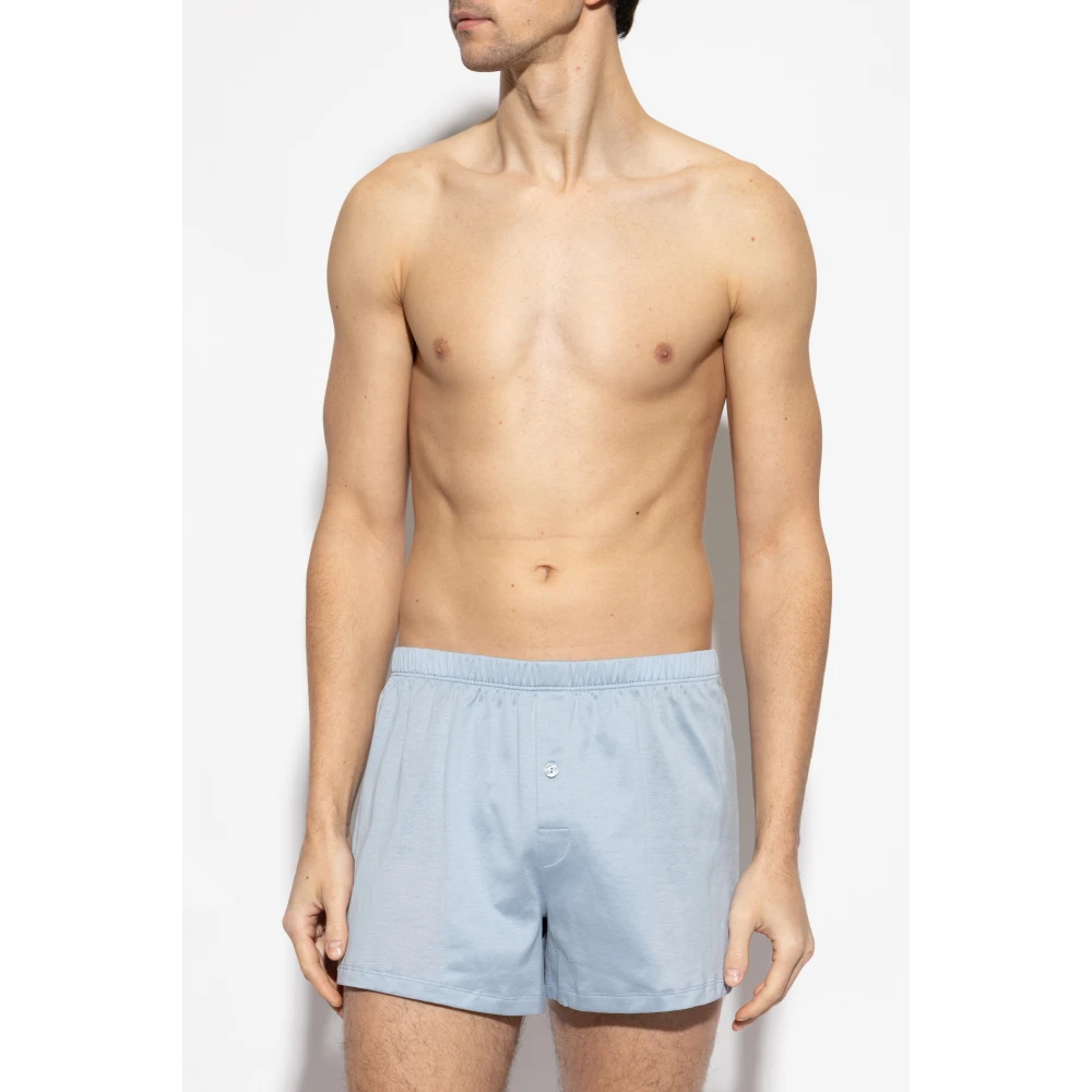 Hanro Boxers Sporty Blue Heren