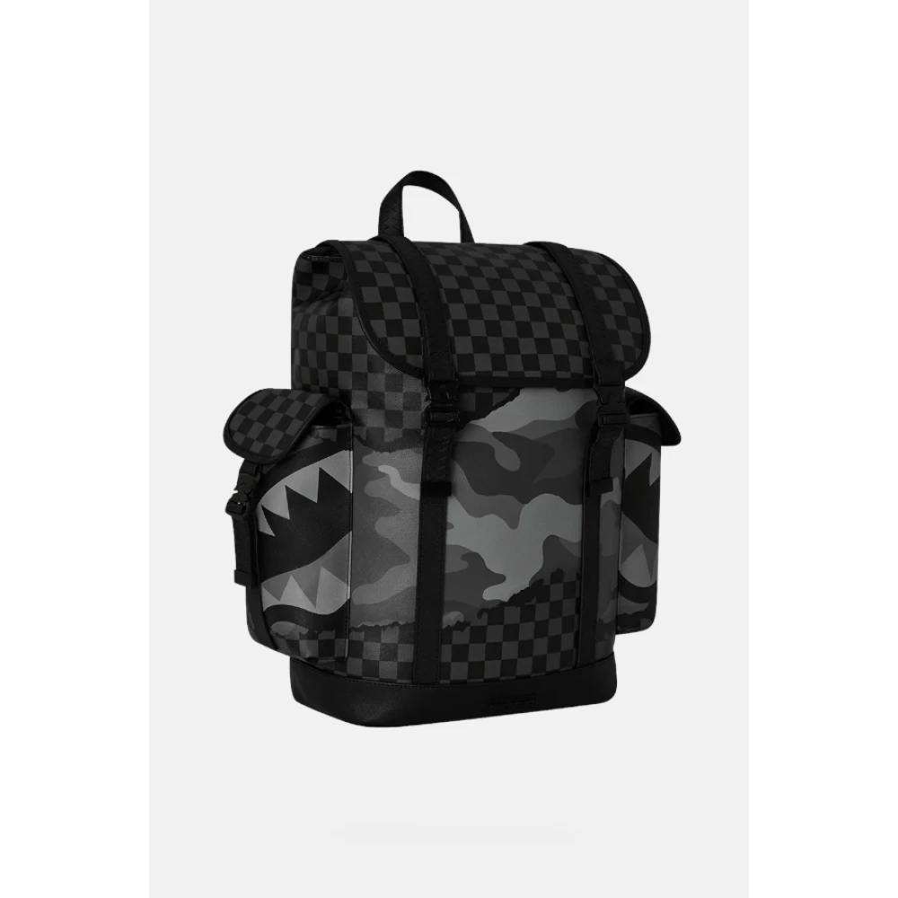 Sprayground Montecarlo Split Up Camo Tear Rugzak Black Heren
