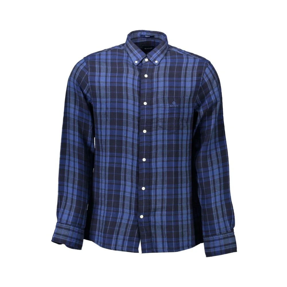 Gant Men's Blue Cotton Shirt - Casual Shirts - S - Shirts