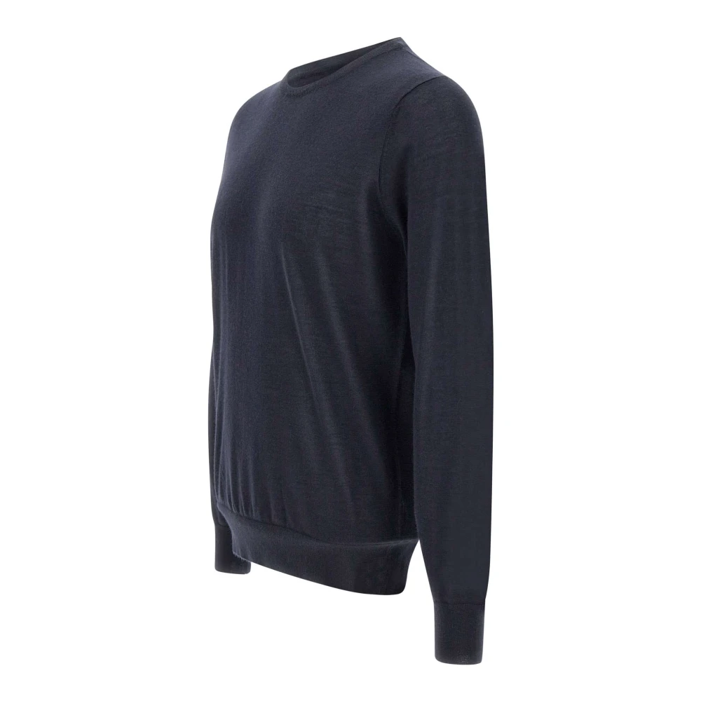 Kangra Kasjmier Zijde Navy Blauwe Trui Blue Heren