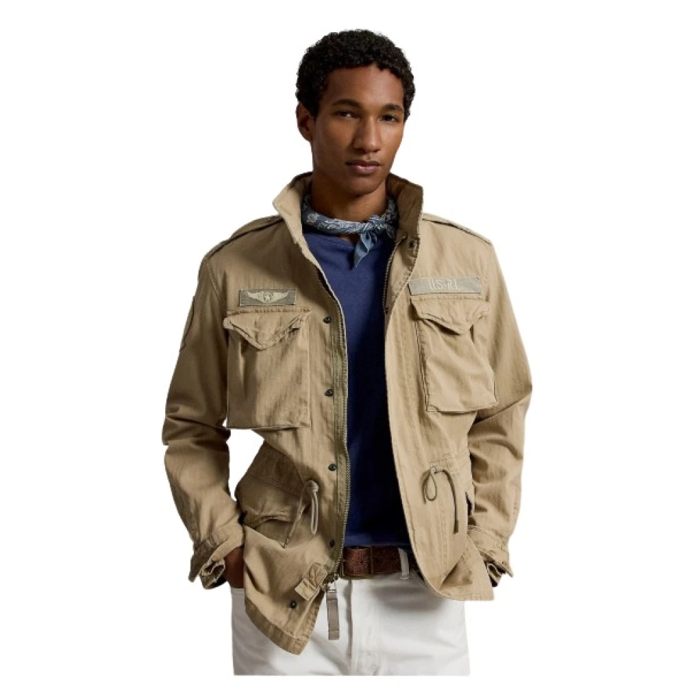 Polo Ralph Lauren Uomo Beige Giacca In Cotone - Immagine 2