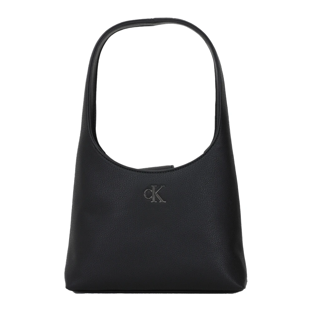 Calvin Klein Minimal Monogram Schoudertas voor Vrouwen Black Dames