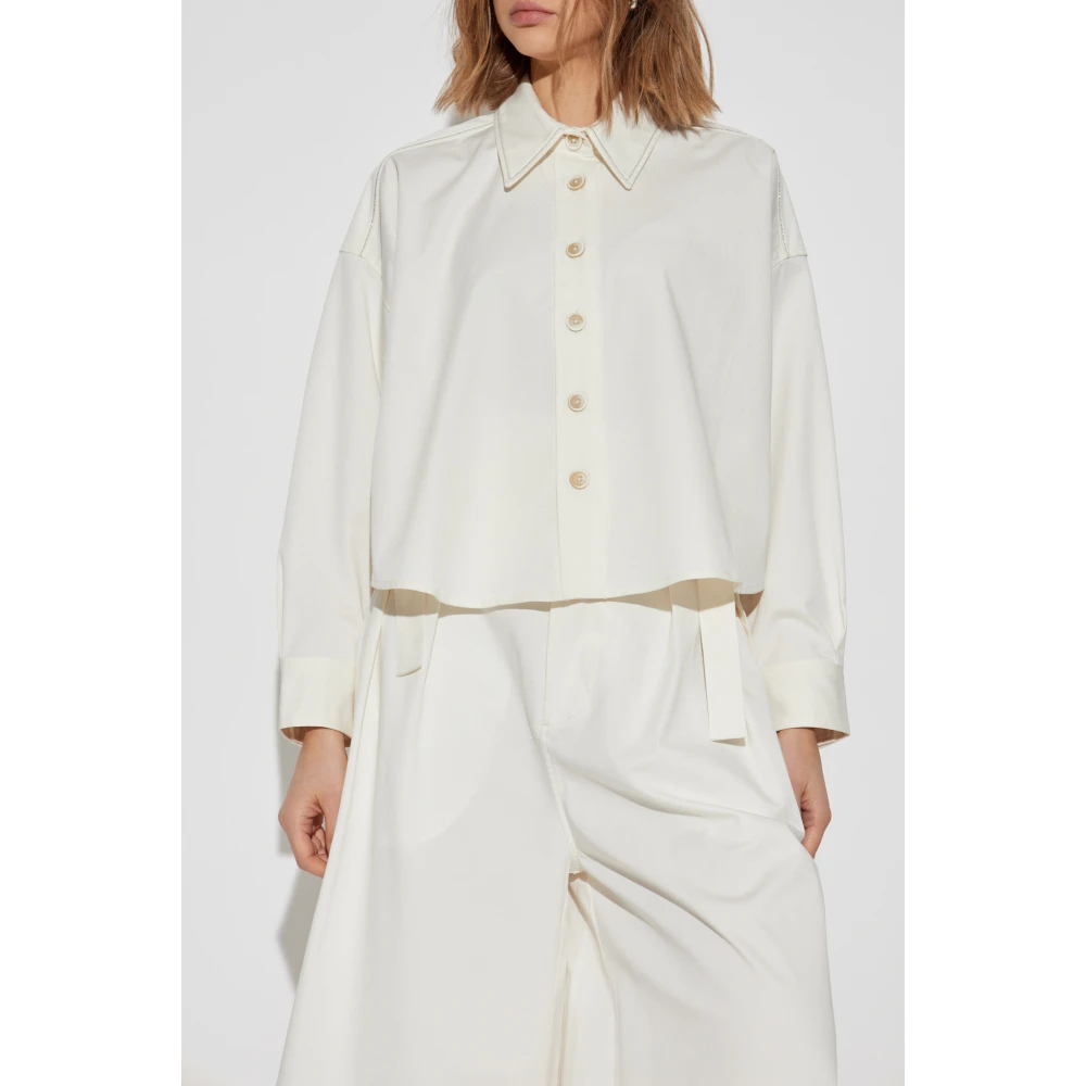 Fabiana Filippi Katoenen overhemd Beige Dames