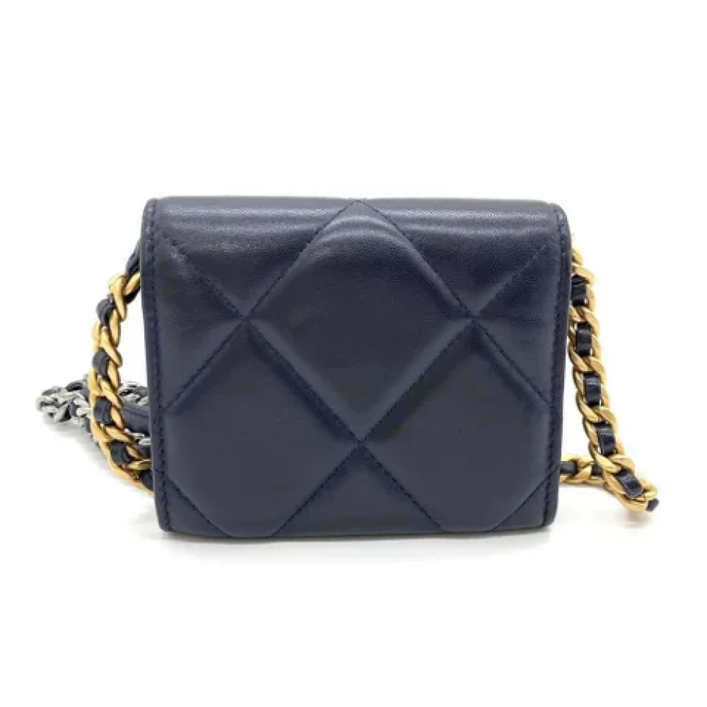 Chanel Vintage Pre-owned Fabric chanel-bags Blue Dames