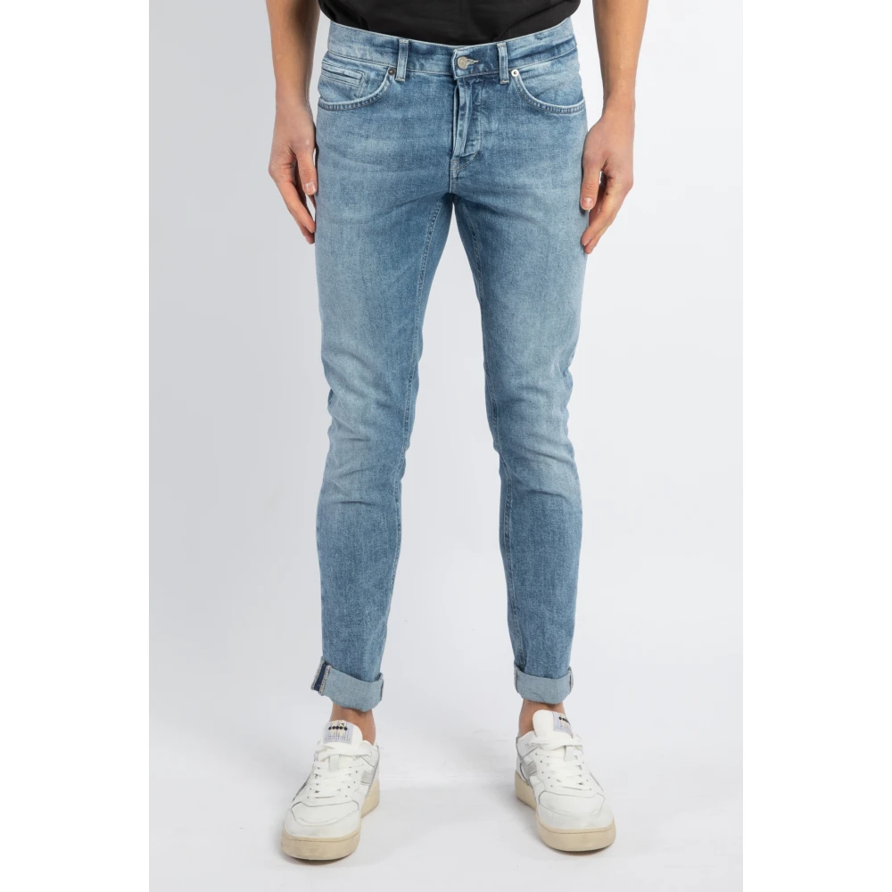 Dondup Blauwe Skinny Fit Jeans Blue Heren
