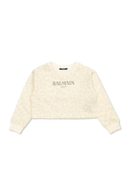 Sweatshirt med tryckt logo