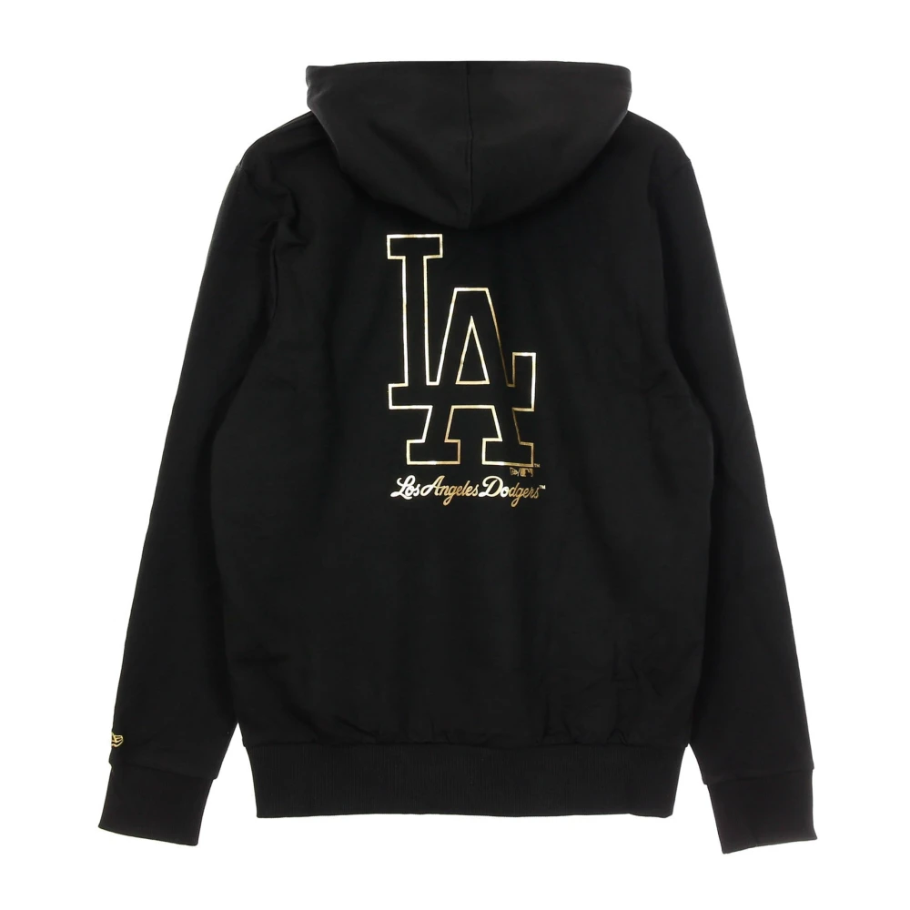 new era Dodgers Metallic Hoodie Zwart Black Heren
