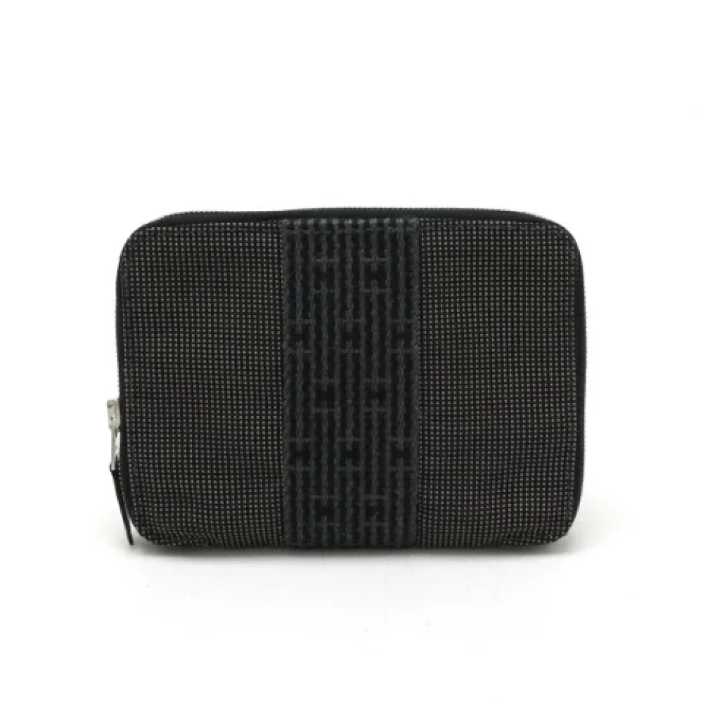 Hermès Vintage Pre-owned Canvas wallets Gray Dames