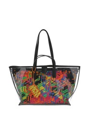 Multicolor -Nylon- und PVC -Einkaufstasche
