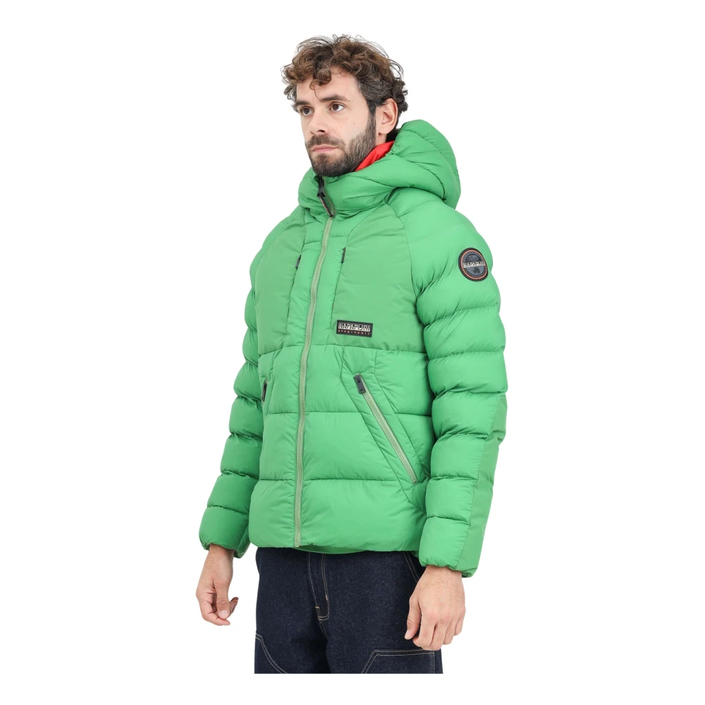 Napapijri Groene Gewatteerde Jas Mannen Winter Green Heren