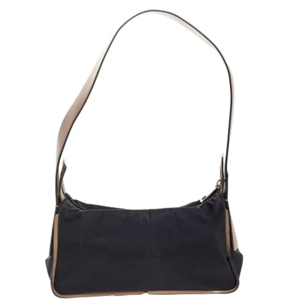 Bally Pre-owned Canvas shoulder-bags Black Dames
