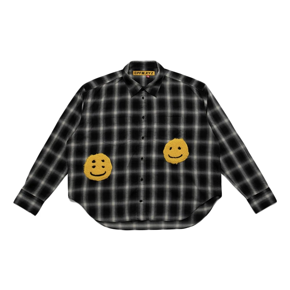 Cactus Plant Flea Market Limited Edition Double Vision Check Shirt Black Heren