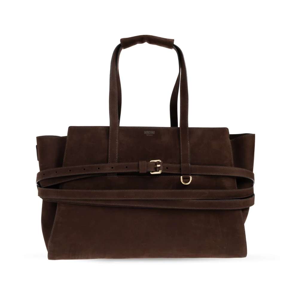 Moschino Women's Brown Handbag - Shopping Bags - One Size - Bags