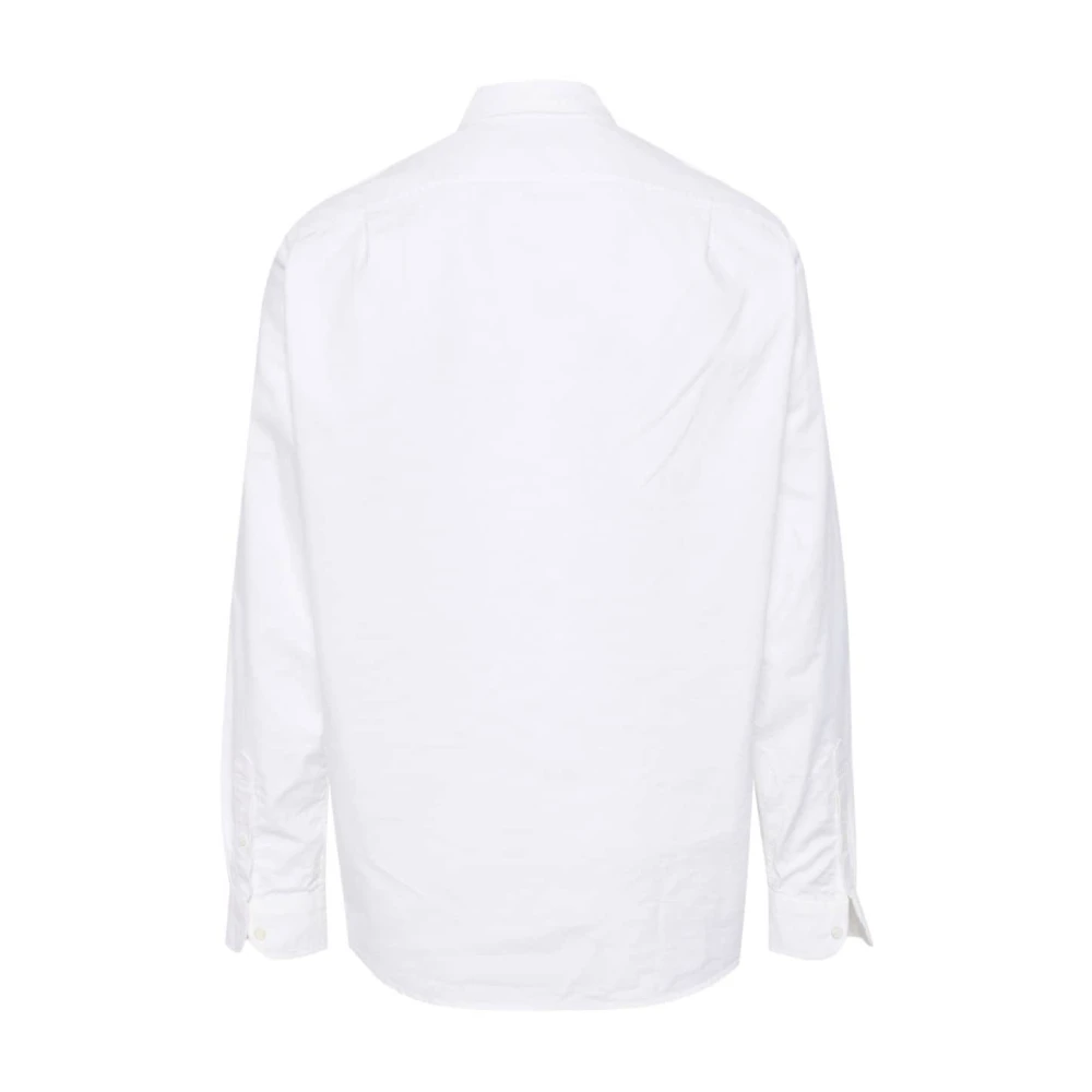 Junya Watanabe Witte Vos Geborduurd Oxford Overhemd White Heren