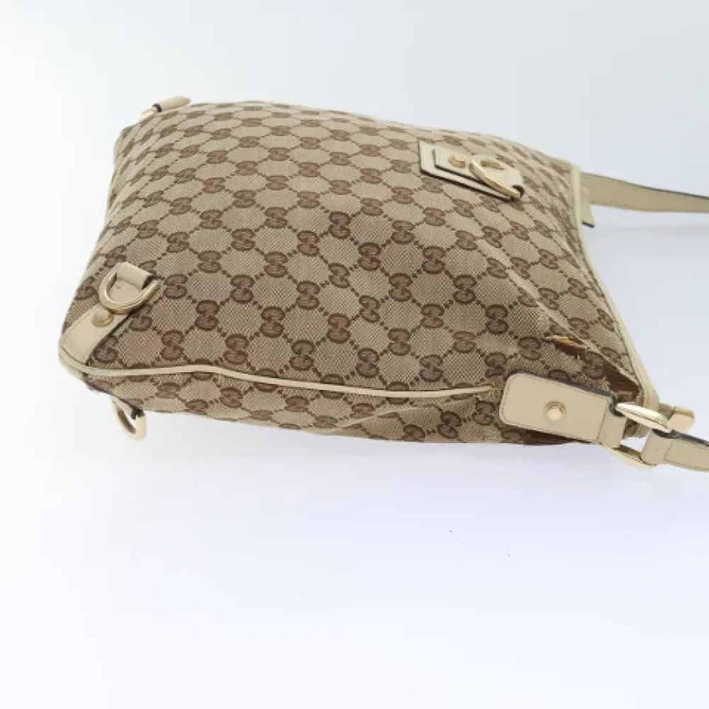 Gucci Vintage Pre-owned Canvas gucci-bags Beige Dames