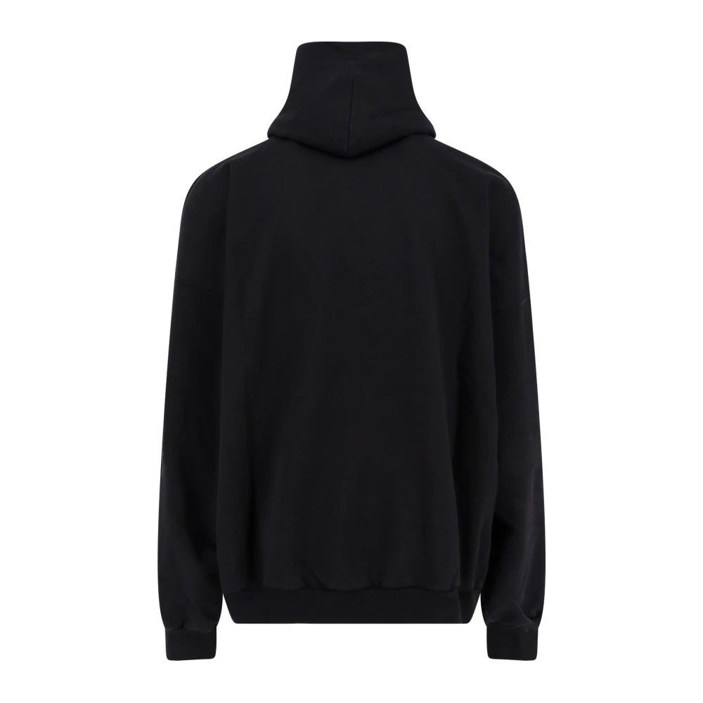 Balenciaga Katoenen sweatshirt met logoborduursel Black Heren