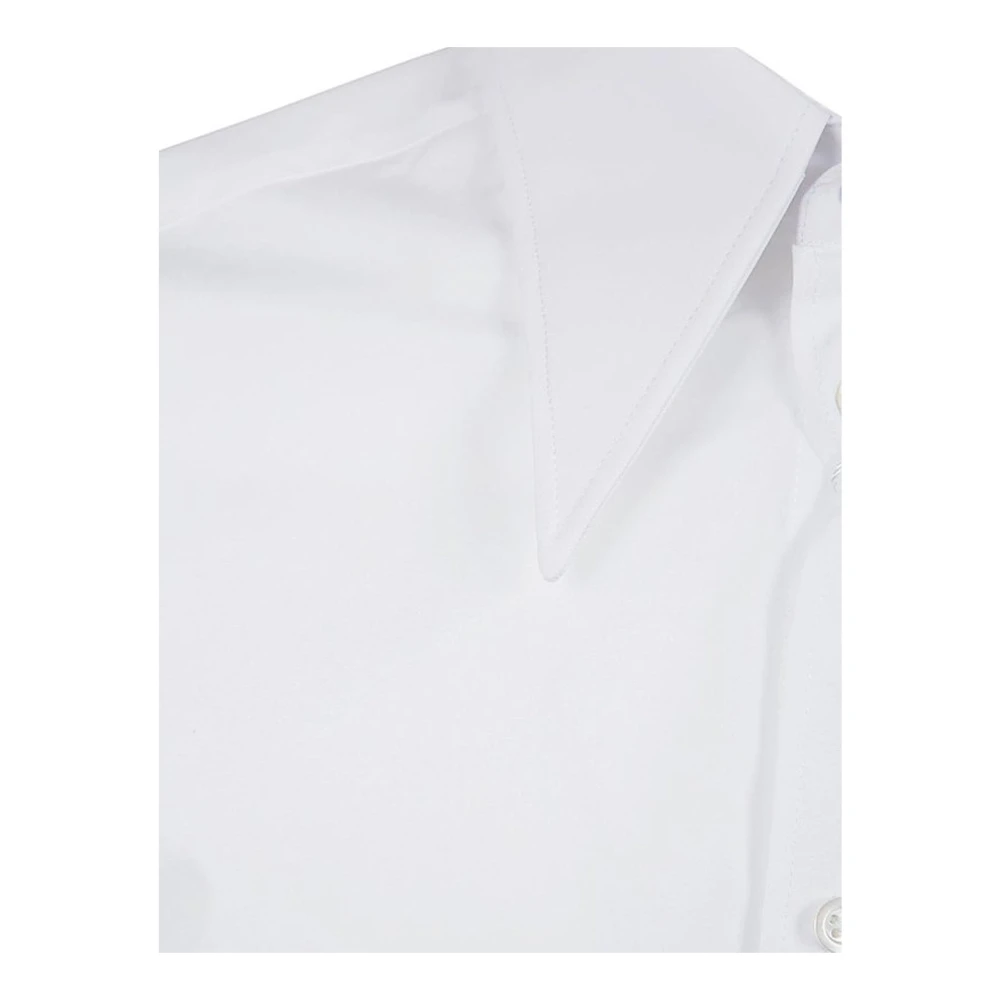 Maison Margiela Katoenen overhemd met Franse manchetten White Heren