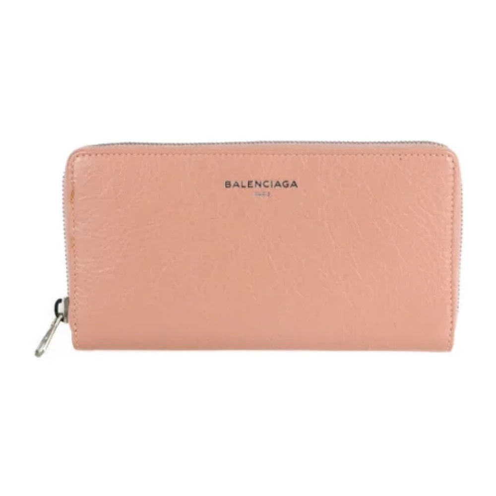 Balenciaga Vintage Pre-owned Leather wallets Pink Dames