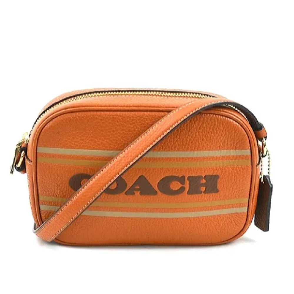 Coach Pre-owned Leather shoulder-bags Orange Dames