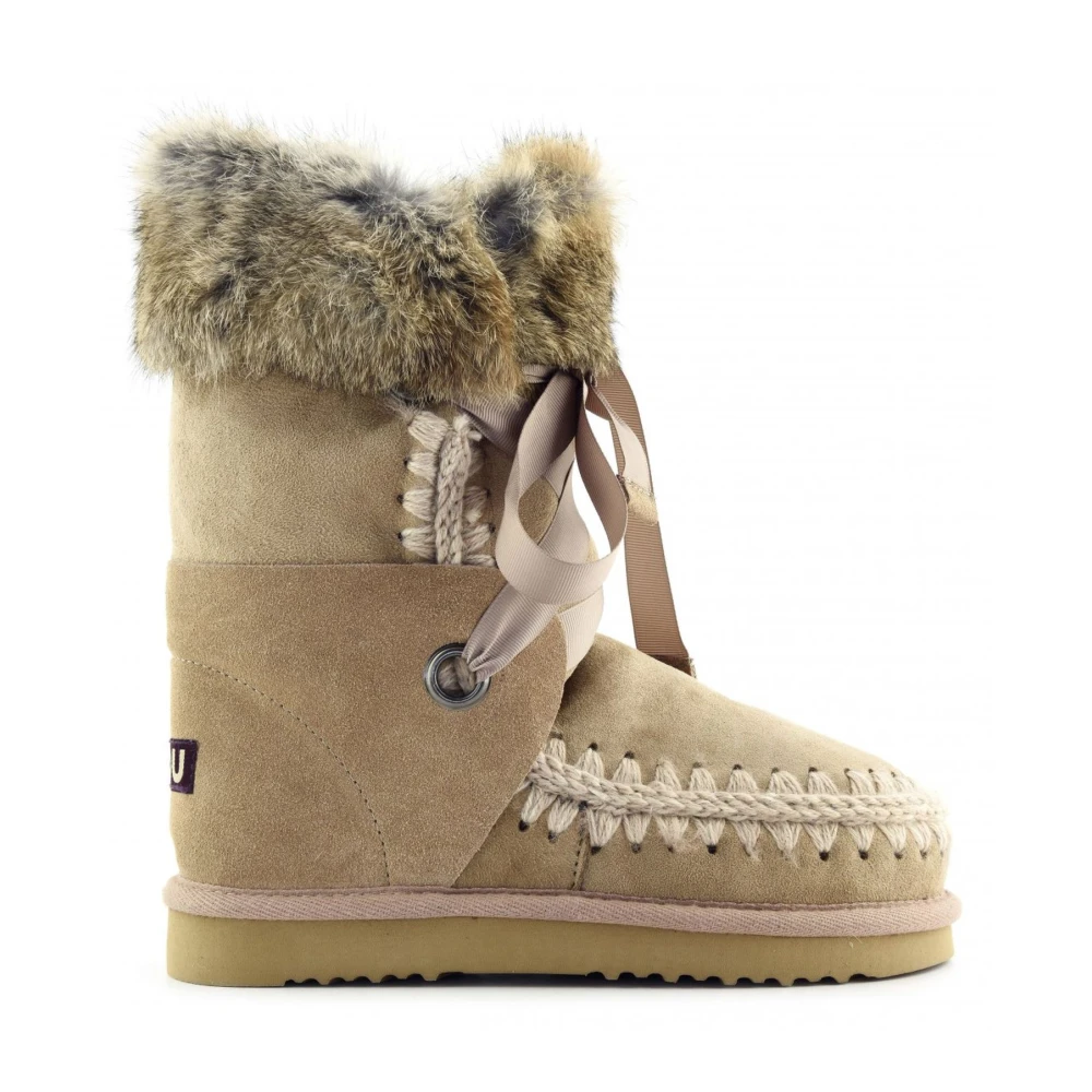 Mou Bruine Eskimo Veterschoenen Brown Dames